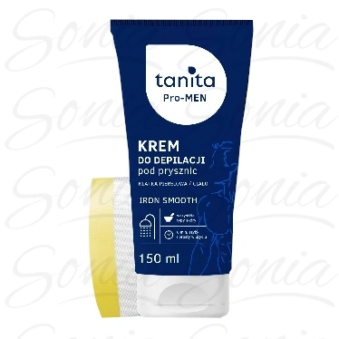TANITA Pro-Men Krem do depilacji pod prysznic dla mężczyzn 150 ml + gąbka