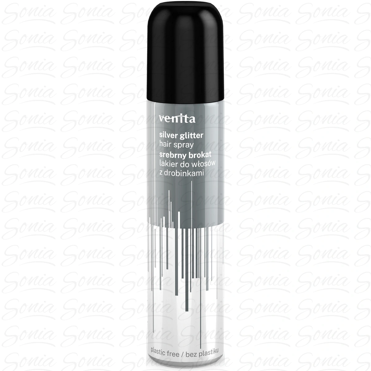 VENITA Glitter Hair Spray Lakier do włosów z drobinkami - srebrny brokat 75 ml