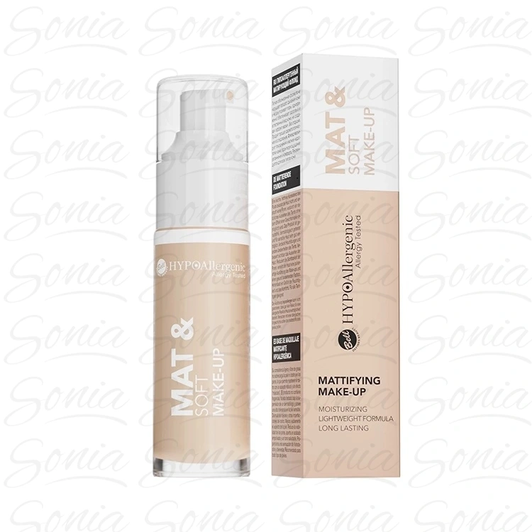 BELL Hypoallergenic Fluid matujący Mat & Soft 01 Light Beige 30 g