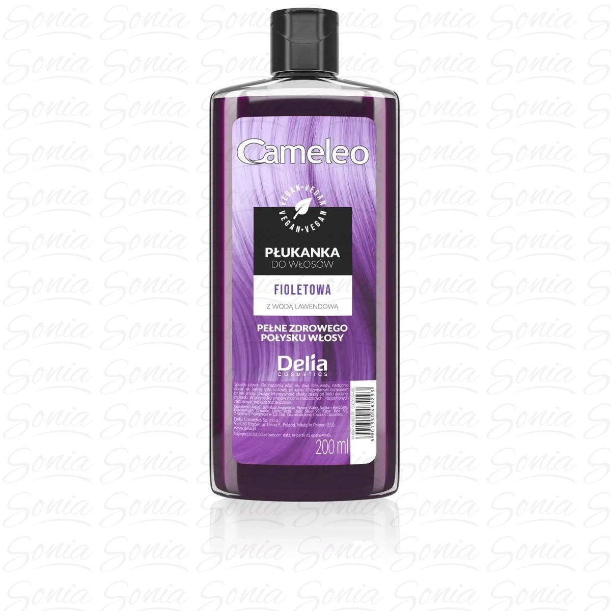 DELIA Cameleo Fioletowa płukanka do włosów 200 ml - termin 04.2027