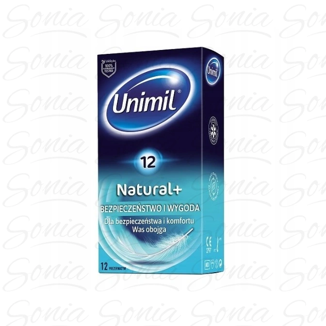 UNIMIL Prezerwatywy Natural+ 1op.- 12 szt.