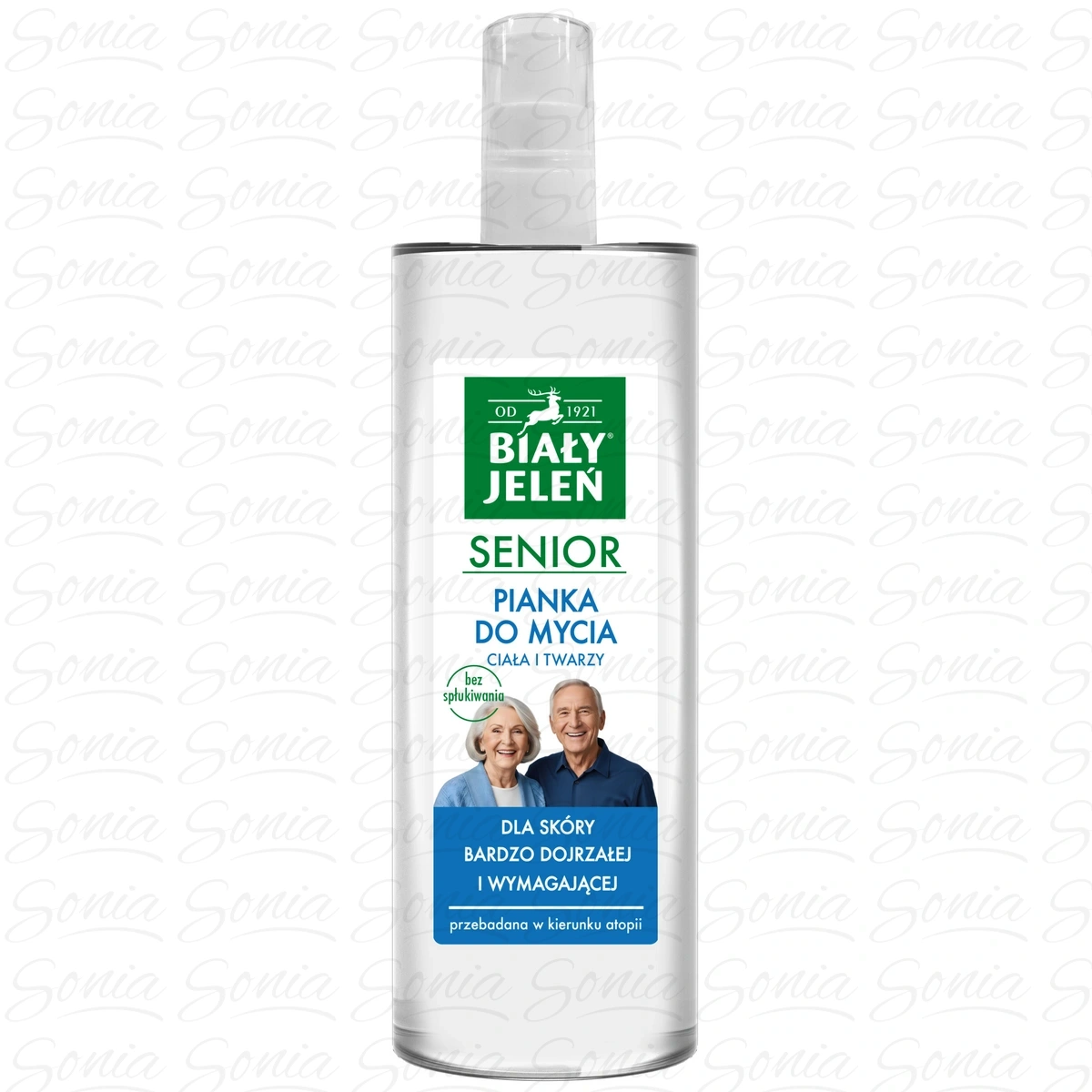 BIAŁY JELEŃ Senior Pianka do mycia ciała i twarzy 400 ml