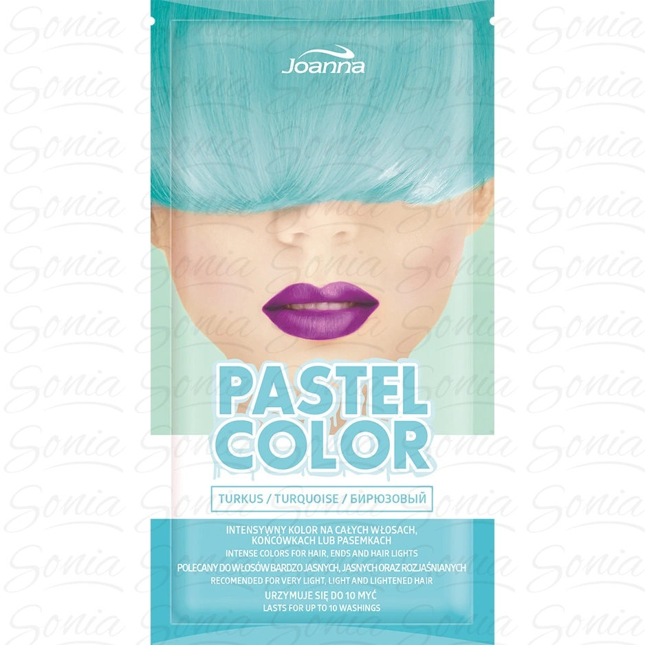 JOANNA Pastel Color Szamponetka koloryzująca w saszetce Turkus 35 g