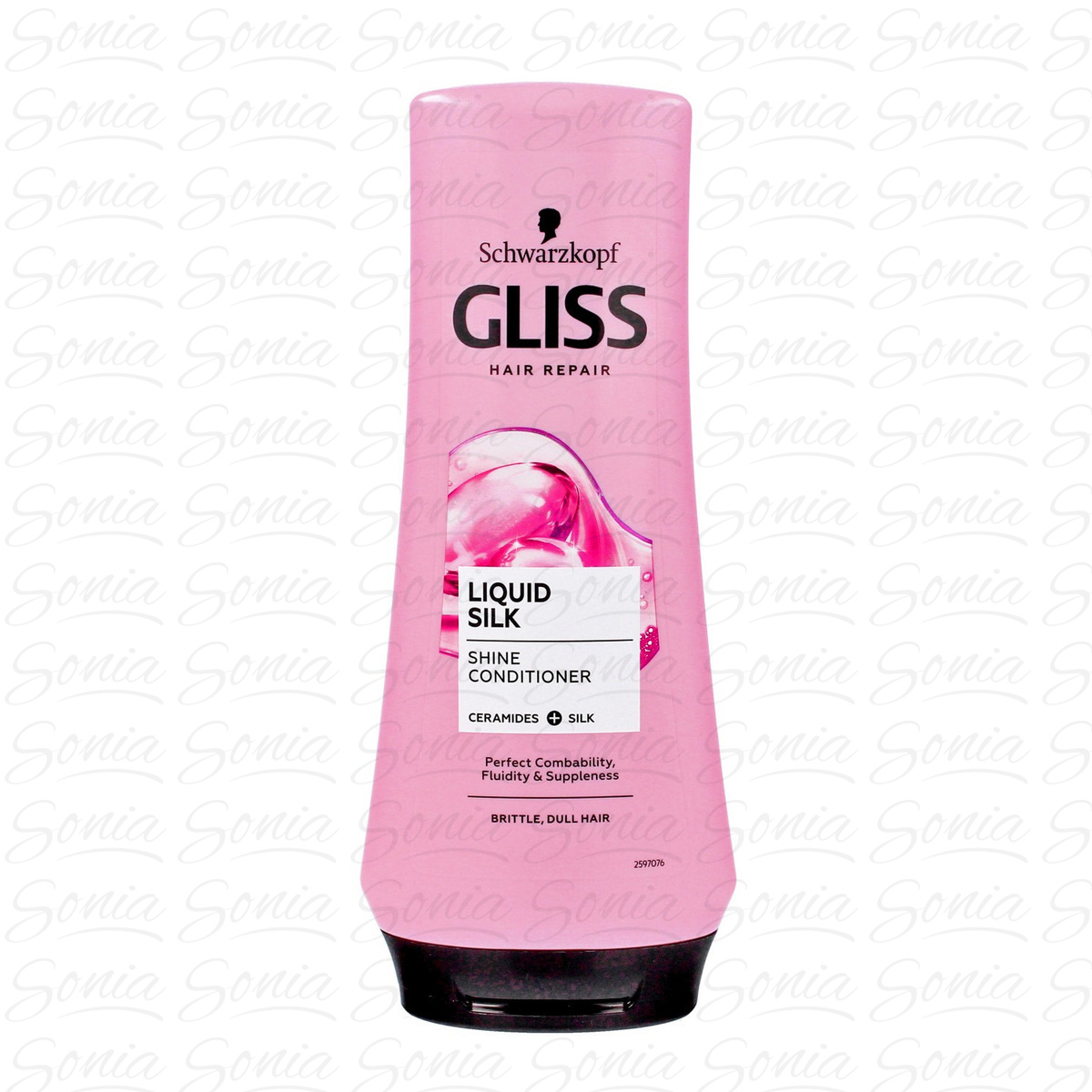 Schwarzkopf Gliss Kur Liquid Silk Odżywka do włosów matowych.łamliwych  200ml 3838824086699