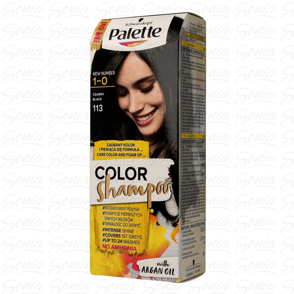 Palette Color Shampoo Szampon koloryzujący  nr 1-0 (113) Czarny  1op. 3838824160436
