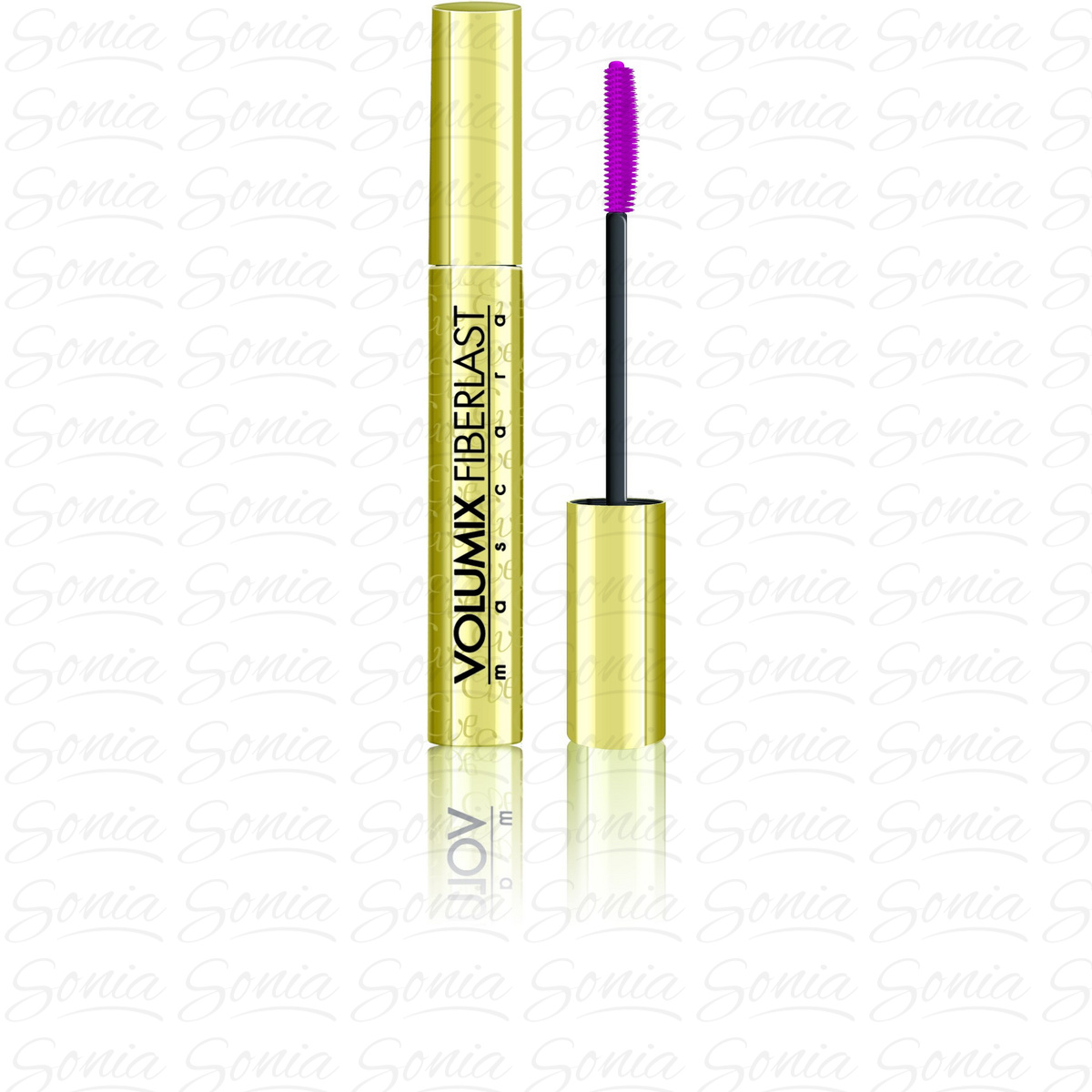 Eveline Maskara Volumix Fiberlast pogrubiająca (złota)  11ml 5907609325532