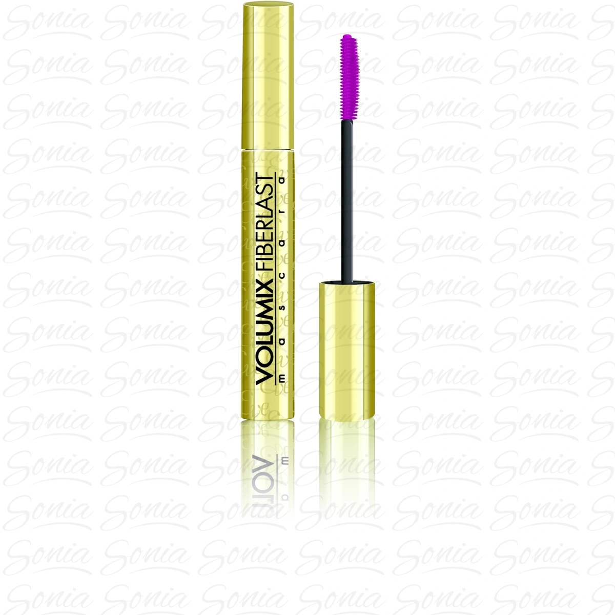 Eveline Maskara Volumix Fiberlast pogrubiająca (złota)  11ml 5907609325532