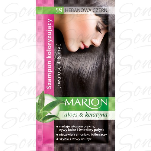 Marion Szampon koloryzujący 4-8 myć nr 59 hebanowa czerń 5902853000594
