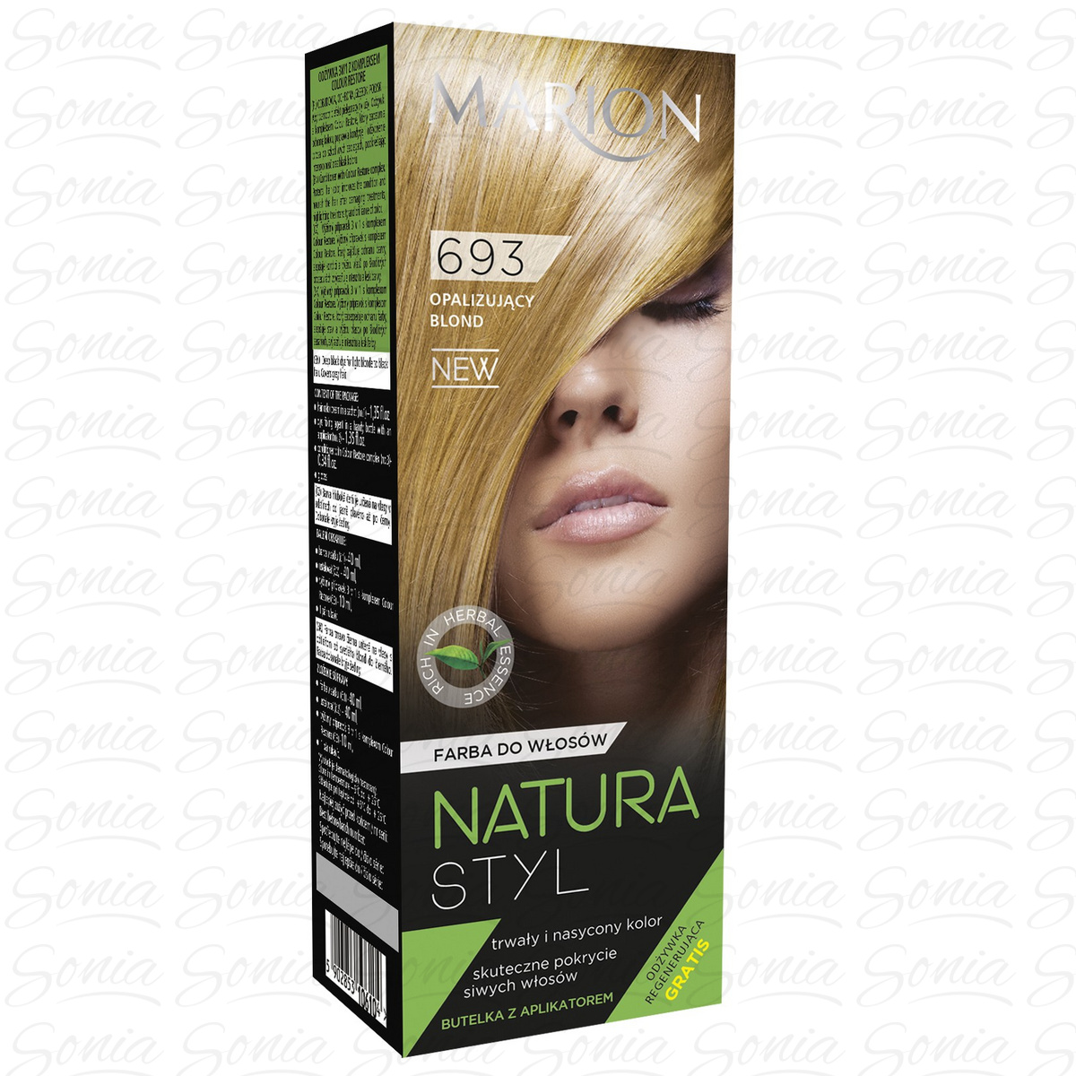 Marion Farba do włosów Natura Styl nr 693 opalizujący blond 5902853106937