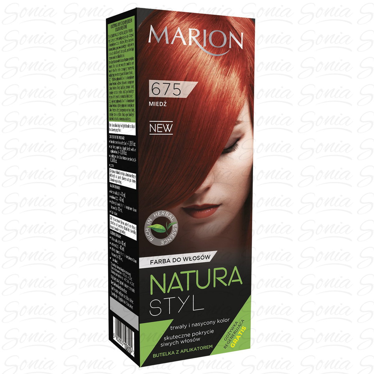 Marion Farba do włosów Natura Styl nr 675 miedź 5902853106753
