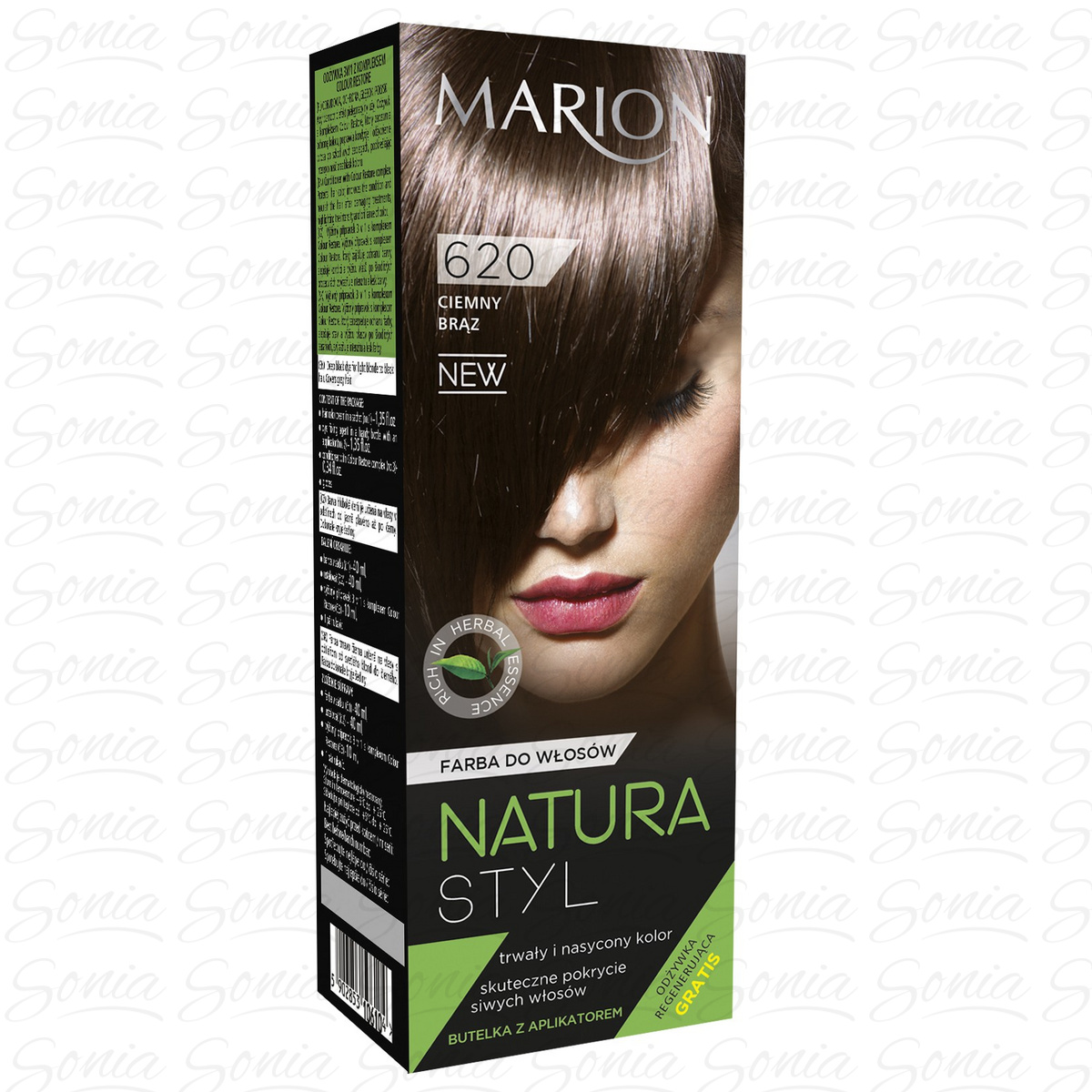 Marion Farba do włosów Natura Styl nr 620 ciemny brąz 5902853106203