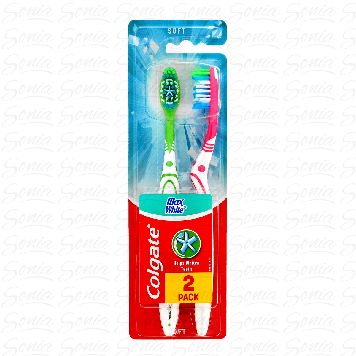 Colgate Szczoteczka MaX White miękka - mix kolorów 1+1gratis 8714789528304