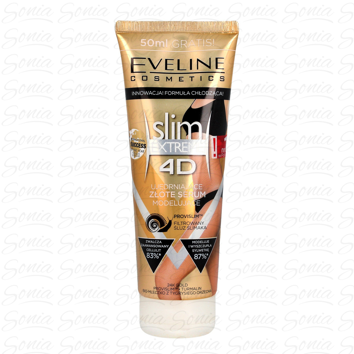 Eveline 4D slim EXTREME Złote serum antycellulitowe 5907609380937