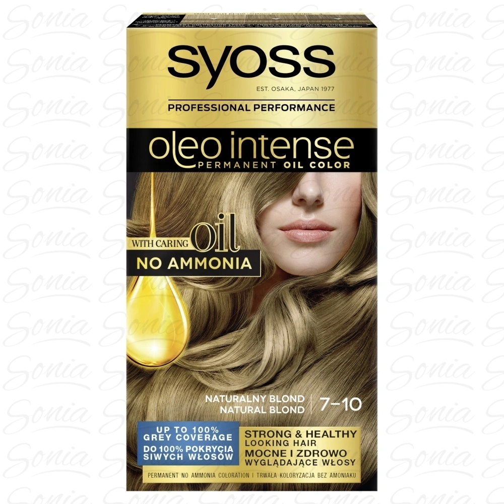 Schwarzkopf Syoss Farba do włosów Oleo 7-10 naturalny blond  1op. 9000100814461