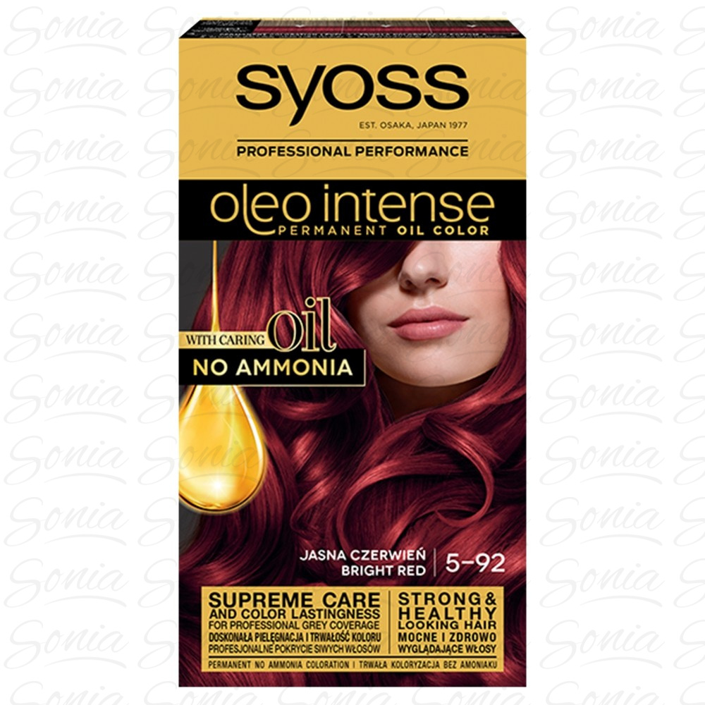 Schwarzkopf Syoss Farba do włosów Oleo 5-92 jasna czerwień  1op. 9000100814737