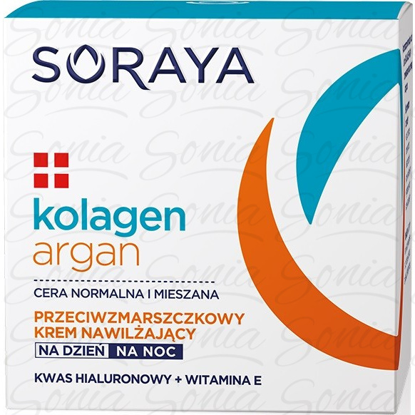 Soraya Kolagen Argan Krem nawilżający przeciwzmarszczkowy na dzień i noc  50ml 5901045063126