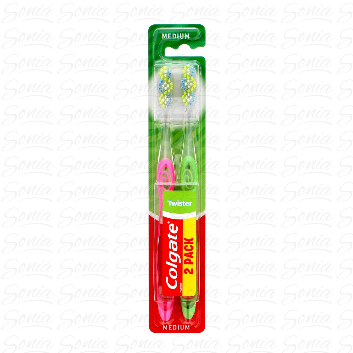 Colgate Szczoteczka DUO Twister Średnia - mix kolorów 1op.-2szt 8714789139791