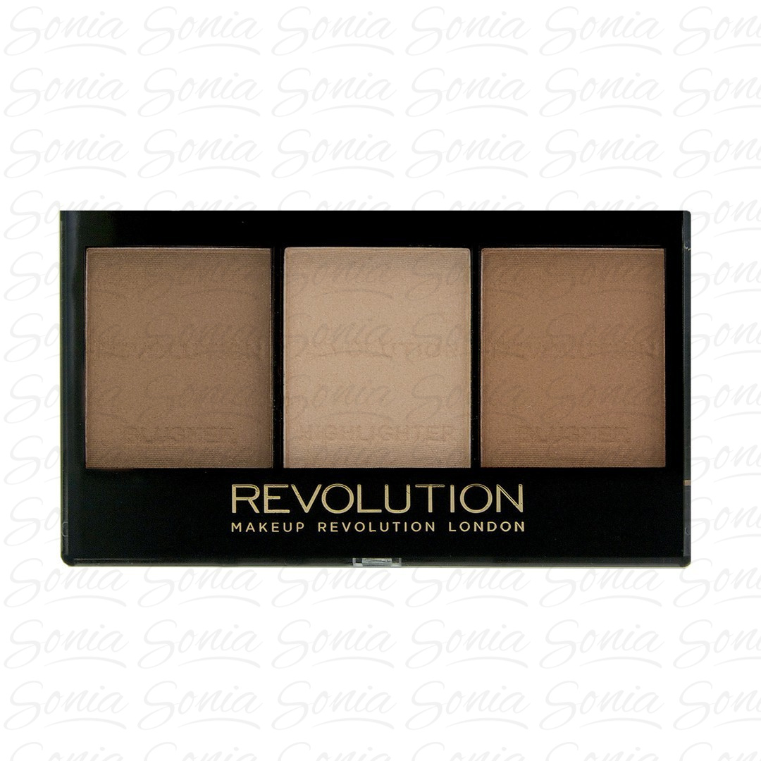 Makeup Revolution Ultra Sculp & Contour Zestaw do korygowania twarzy Kit Light-Medium C04  11g 5029066043504