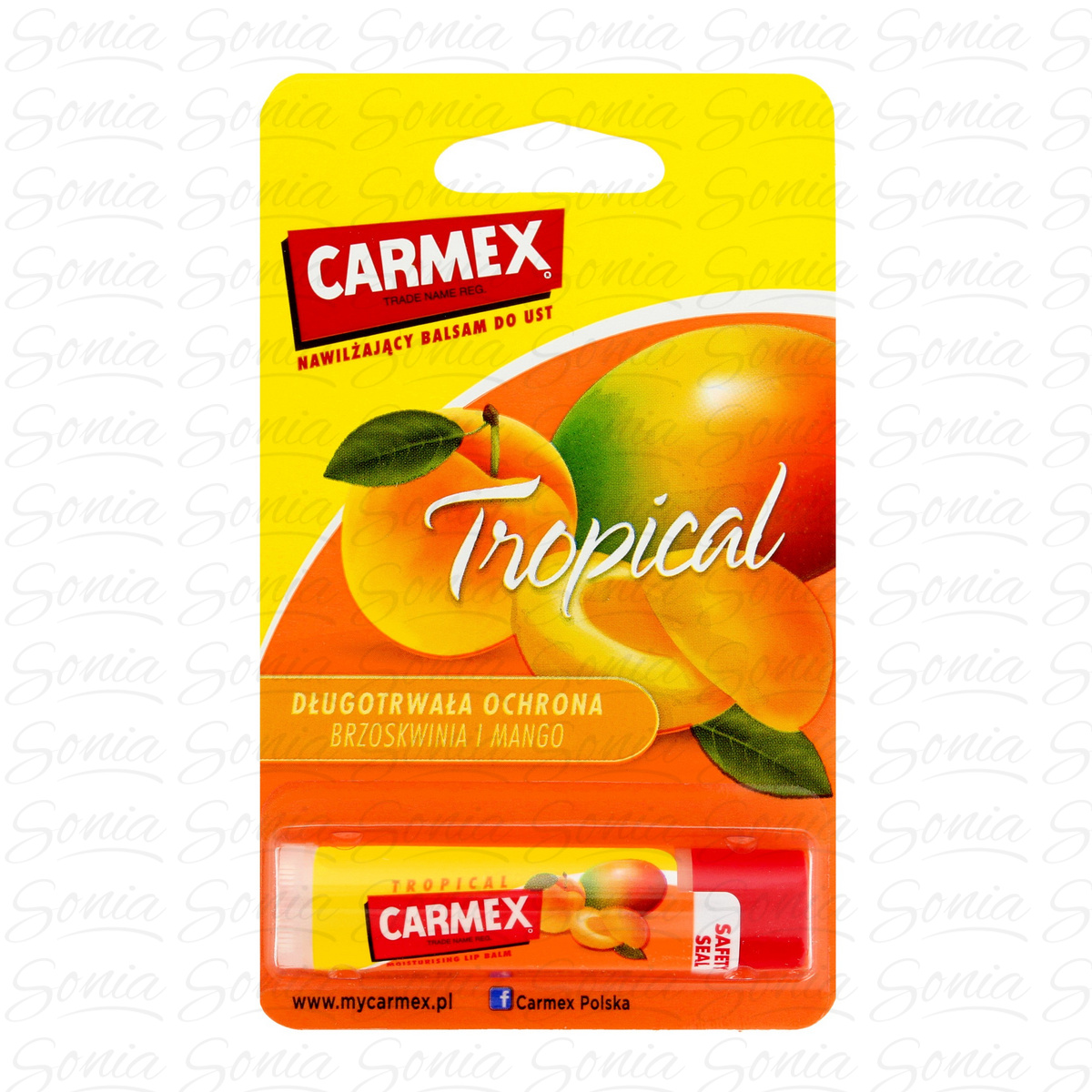 Carmex Pomadka ochronna w sztyftcie Tropical  4.25g 083078006792