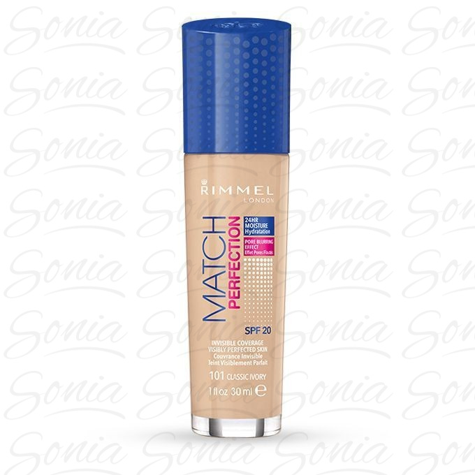 Rimmel Podkład Match Perfection nr 101 classic ivory   30ml 3614220954028