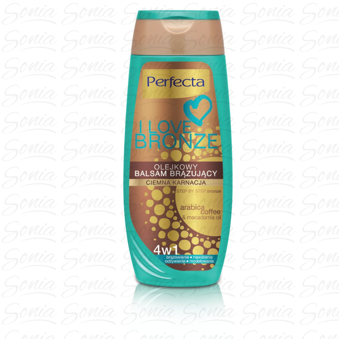 Perfecta I Love Bronze Balsam brązujący olejkowy 4w1 ciemna karnacja 250ml 5900525041869