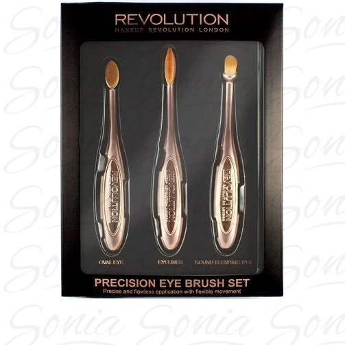 Makeup Revolution Precision Eye Set Zestaw szczotek do makijażu oczu  1op. 5029066080486