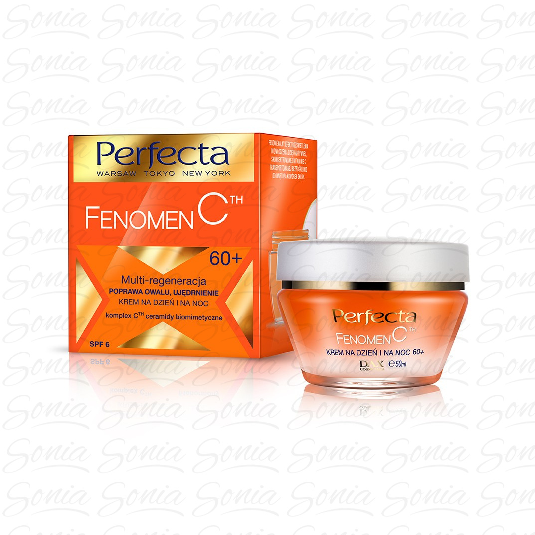 Perfecta Fenomen C 60+ Krem Multi-regeneracja,poprawa owalu,ujędrnienie na dzień i noc  50ml 5900525044303