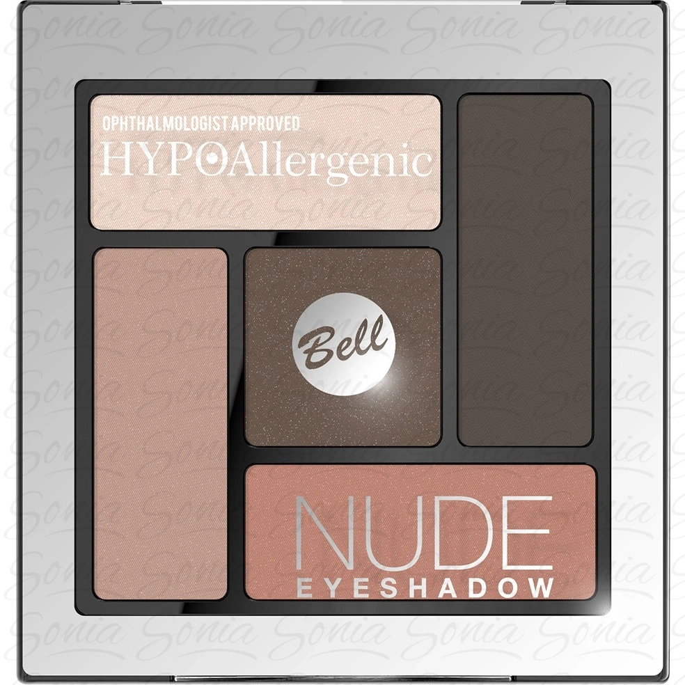 Bell Hypoallergenic Cienie do powiek Nude satynowo-kremowe nr 03 1szt 5902082513827