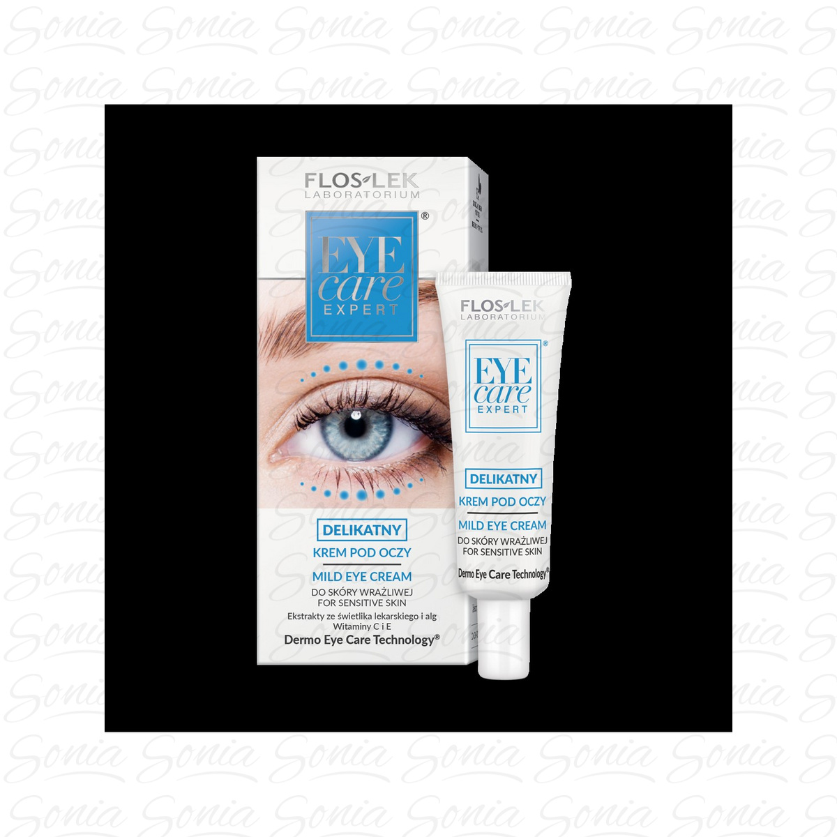 Floslek EYE CARE EXPERT® Delikatny krem pod oczy do skóry wrażliwej 30 ml 5905043000442