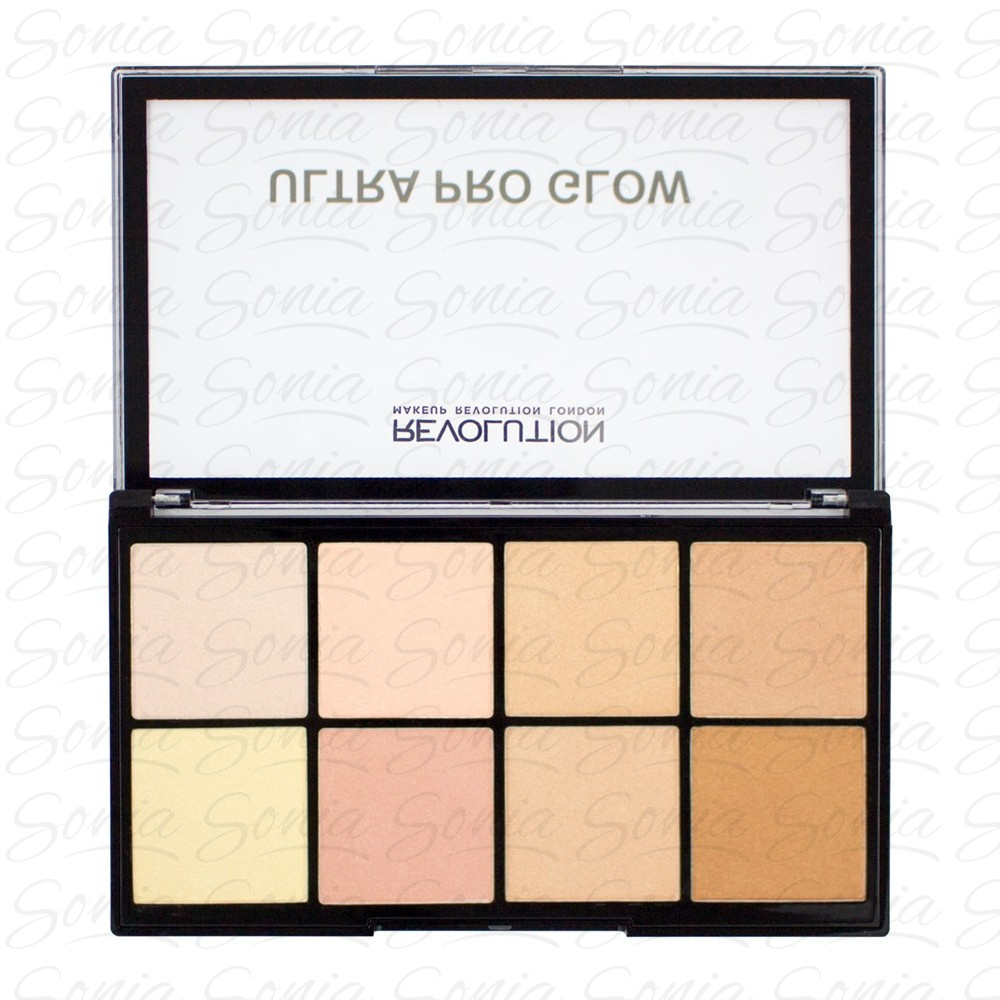 Makeup Revolution Ultra Pro Grow Zestaw rozświetlaczy (8 odcieni)  20g 5029066094049