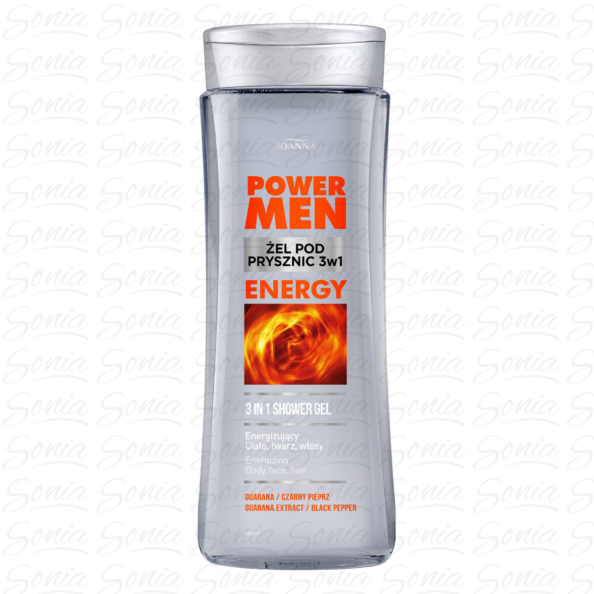 Joanna Power Men Żel pod prysznic Czarny Pieprz i Guarana  300ml 5901018016555