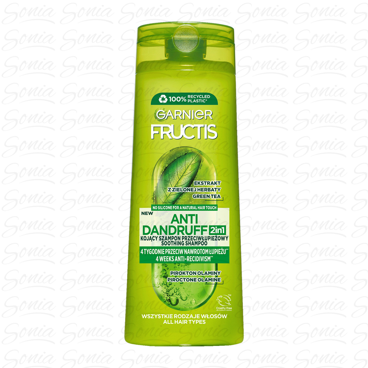 GARNIER Fructis Przeciwłupieżowy Szampon do włosów 2w1  400 ml