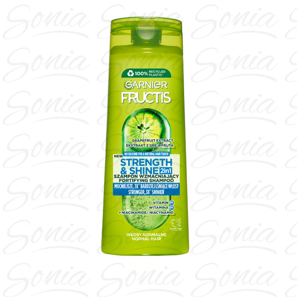 GARNIER Fructis Siła i Blask 2w1 Szampon do włosów normalnych 400 ml