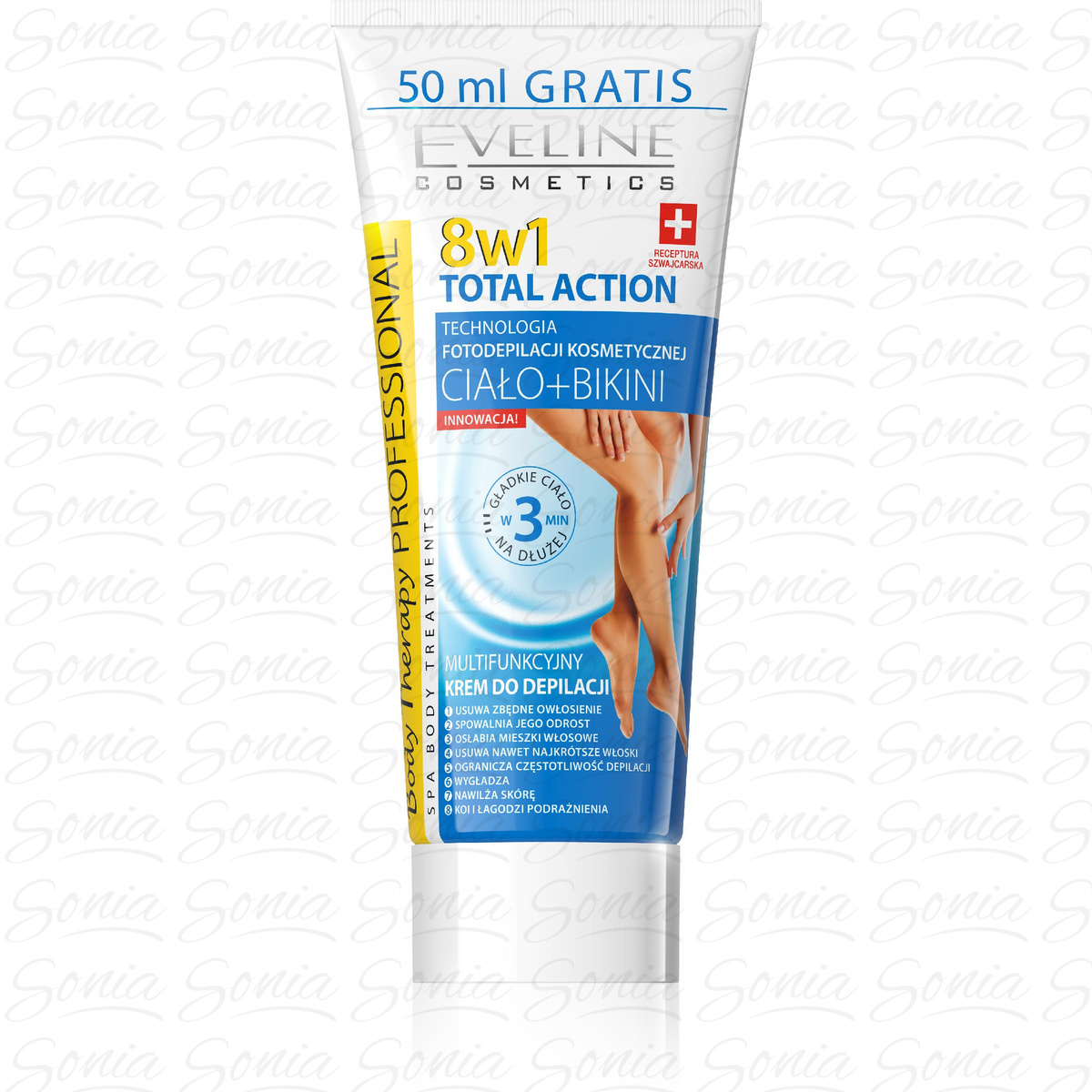 Eveline Total Action Professional Multifunkcyjny krem do depilacji 8w1  200ml 5901761942156