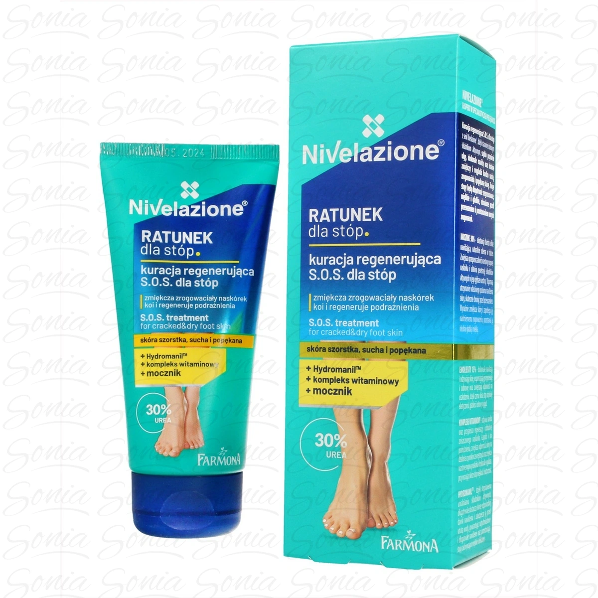 Farmona Nivelazione Kuracja regenerująca S.O.S. dla stóp Ratunek dla Stóp"  50ml 5900117004623"