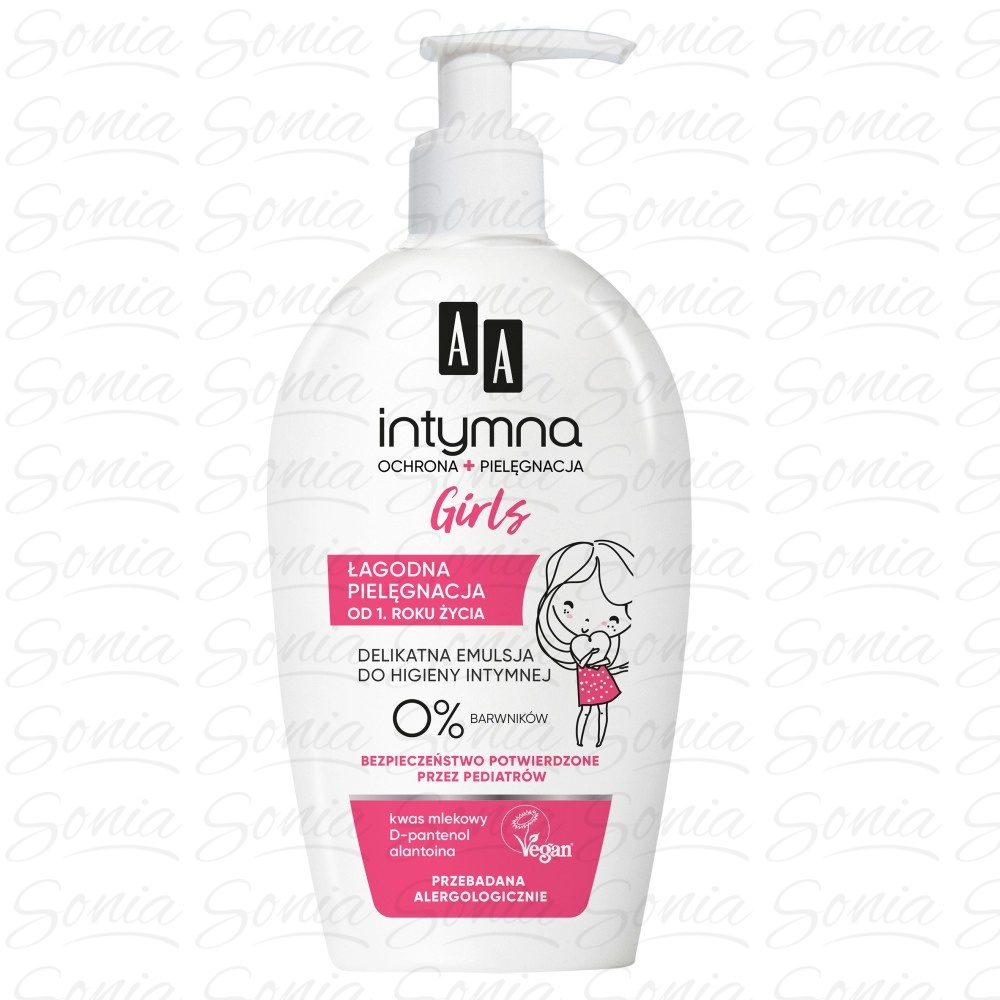 AA Intymna Kremowa Emulsja do higieny intymnej Baby Girl  300ml 5900116033372