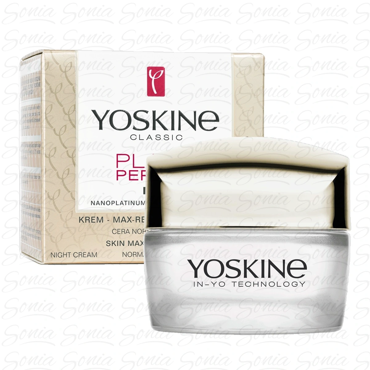 YOSKINE Platin Peptide 50+ Krem przeciwzmarszczkowy na noc cera normalna i sucha 50 ml
