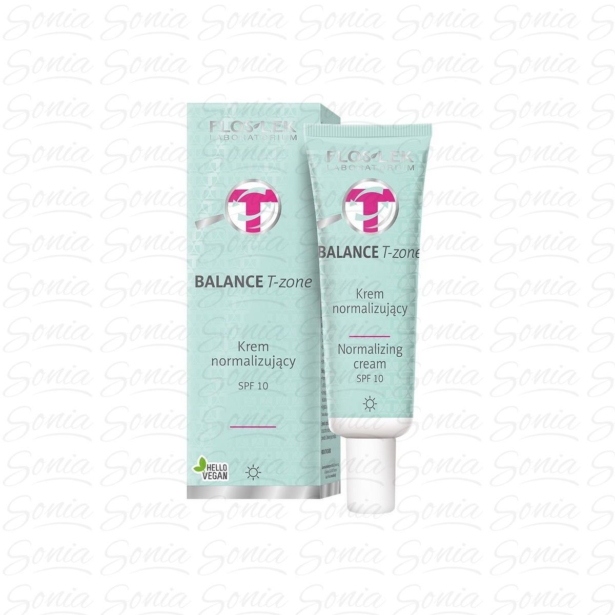 Floslek Krem normalizujący BALANCE T-zone do twarzy dla cery mieszanej na dzień SPF10  50ml 5905043006697