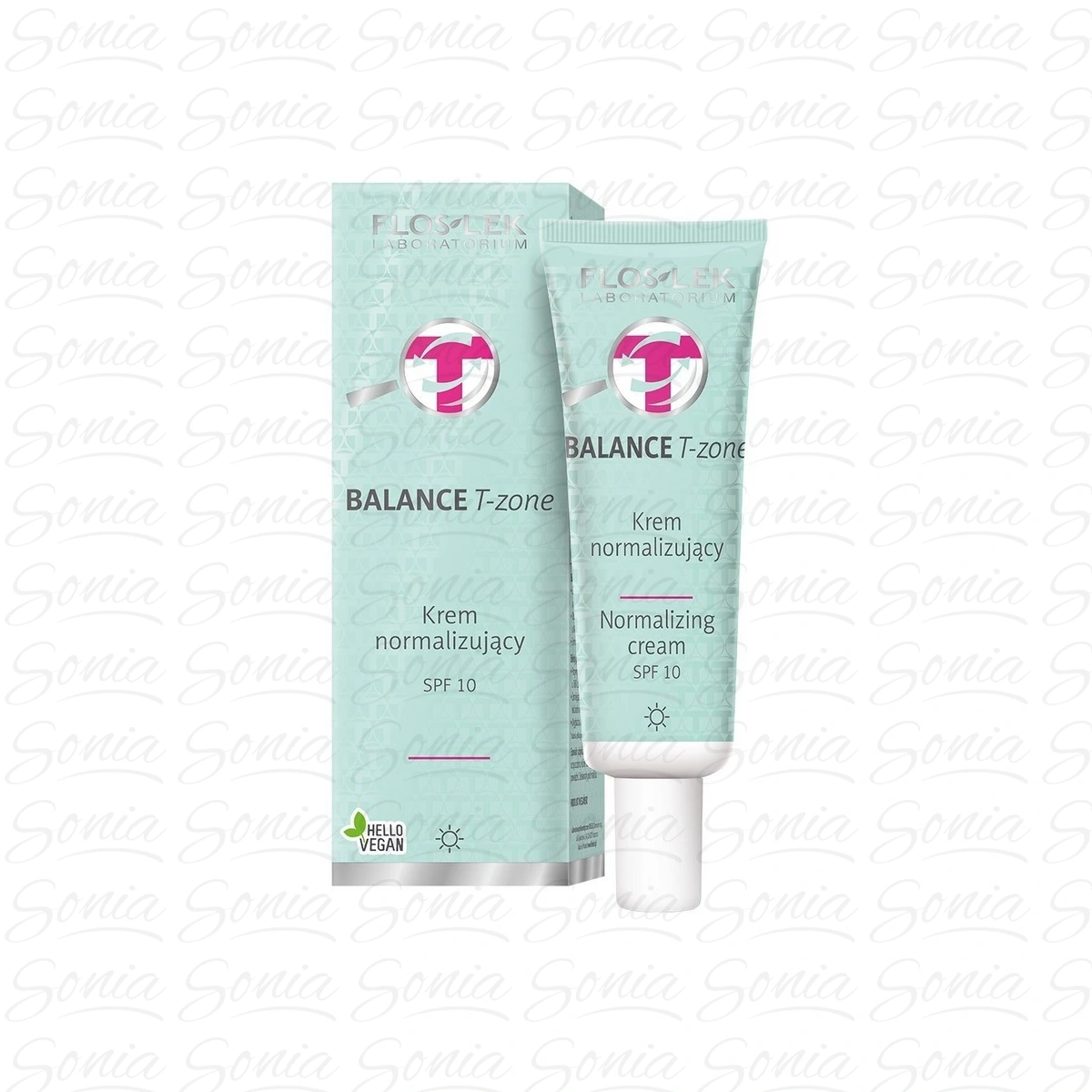 Floslek Krem normalizujący BALANCE T-zone do twarzy dla cery mieszanej na dzień SPF10  50ml 5905043006697