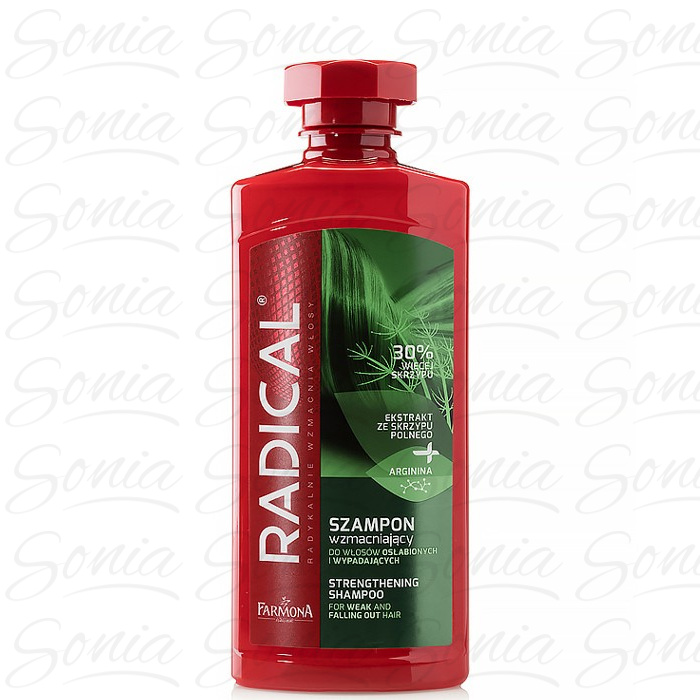 Farmona Radical Szampon wzmacniający do włosów osłabionych i wypadających Skrzyp  400ml 5900117005620