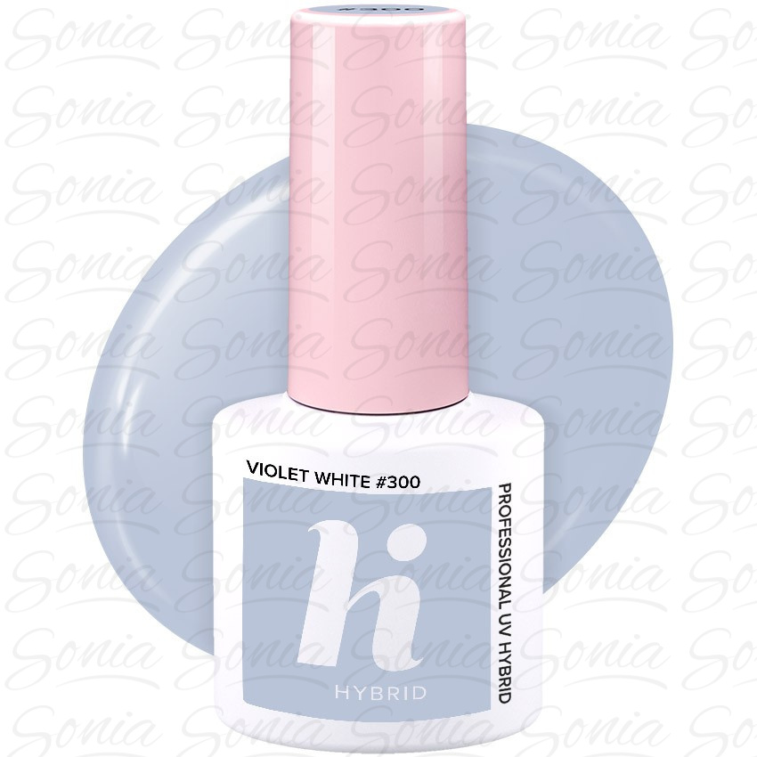 Hi Hybrid Lakier hybrydowy Unicorn nr 300 Violet White  5ml 5902751402131