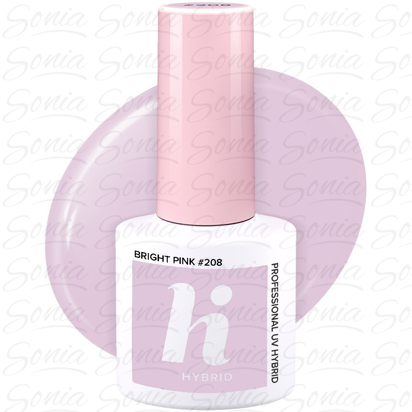 Hi Hybrid Lakier hybrydowy Unicorn nr 208 Bright Pink  5ml 5902751401820