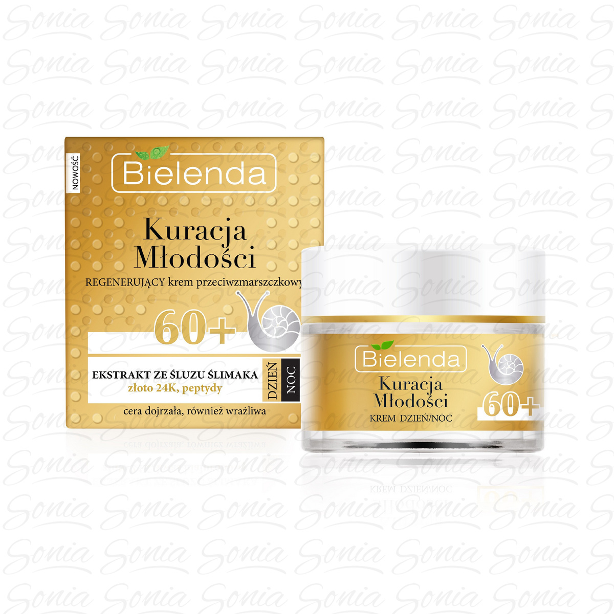 Bielenda Kuracja Młodości 60+ Regenerujący krem przeciwzmarszczkowy na dzień i noc  50ml 5902169030575
