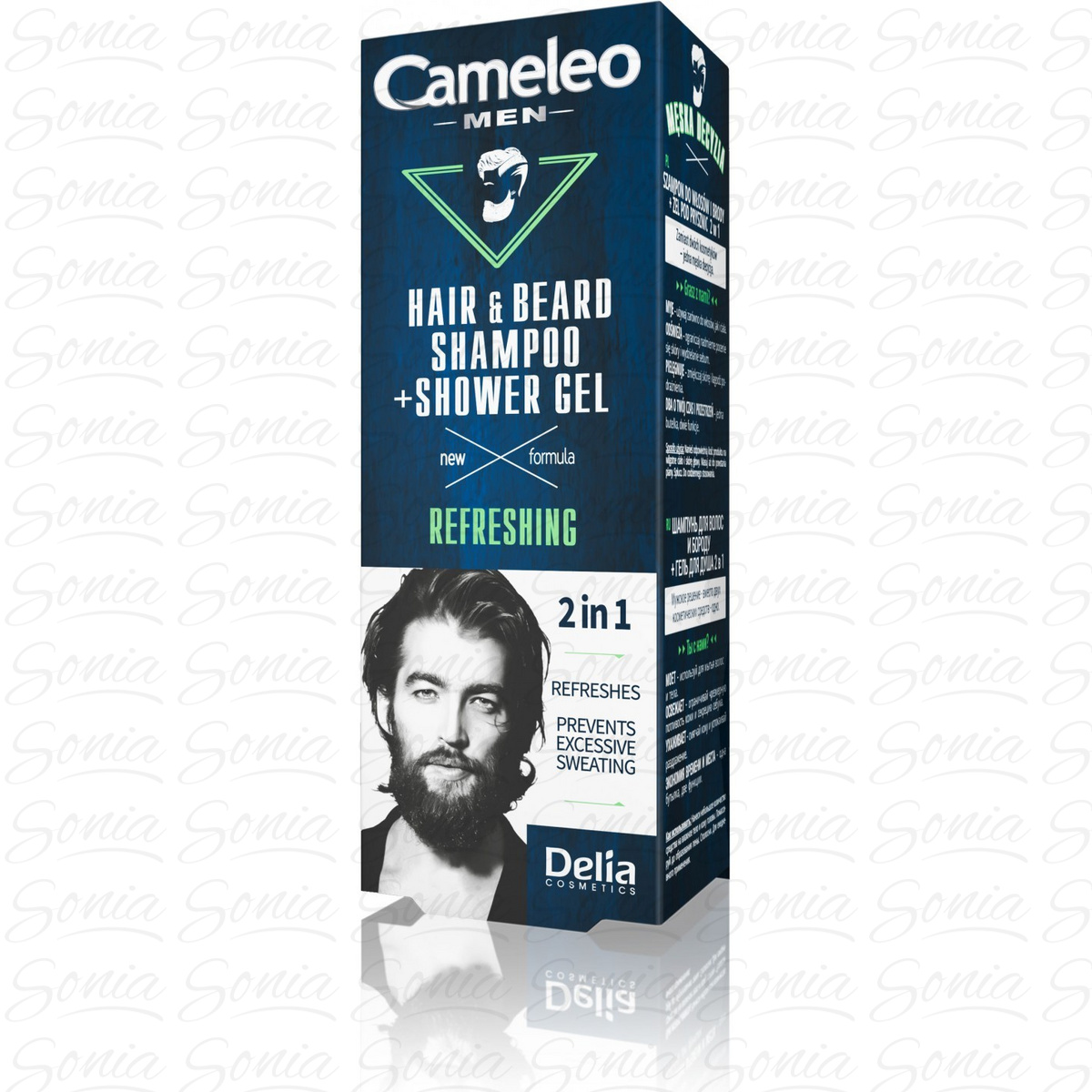 Delia Cosmetics Cameleo Men Szampon i żel pod prysznic dla mężczyzn 2w1 150ml 5901350470855