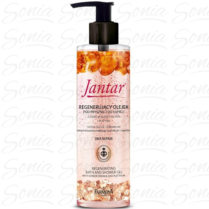 Farmona Jantar DNA Repair Olejek pod prysznic i do kąpieli regenerujący z platyną  400ml 5900117007174