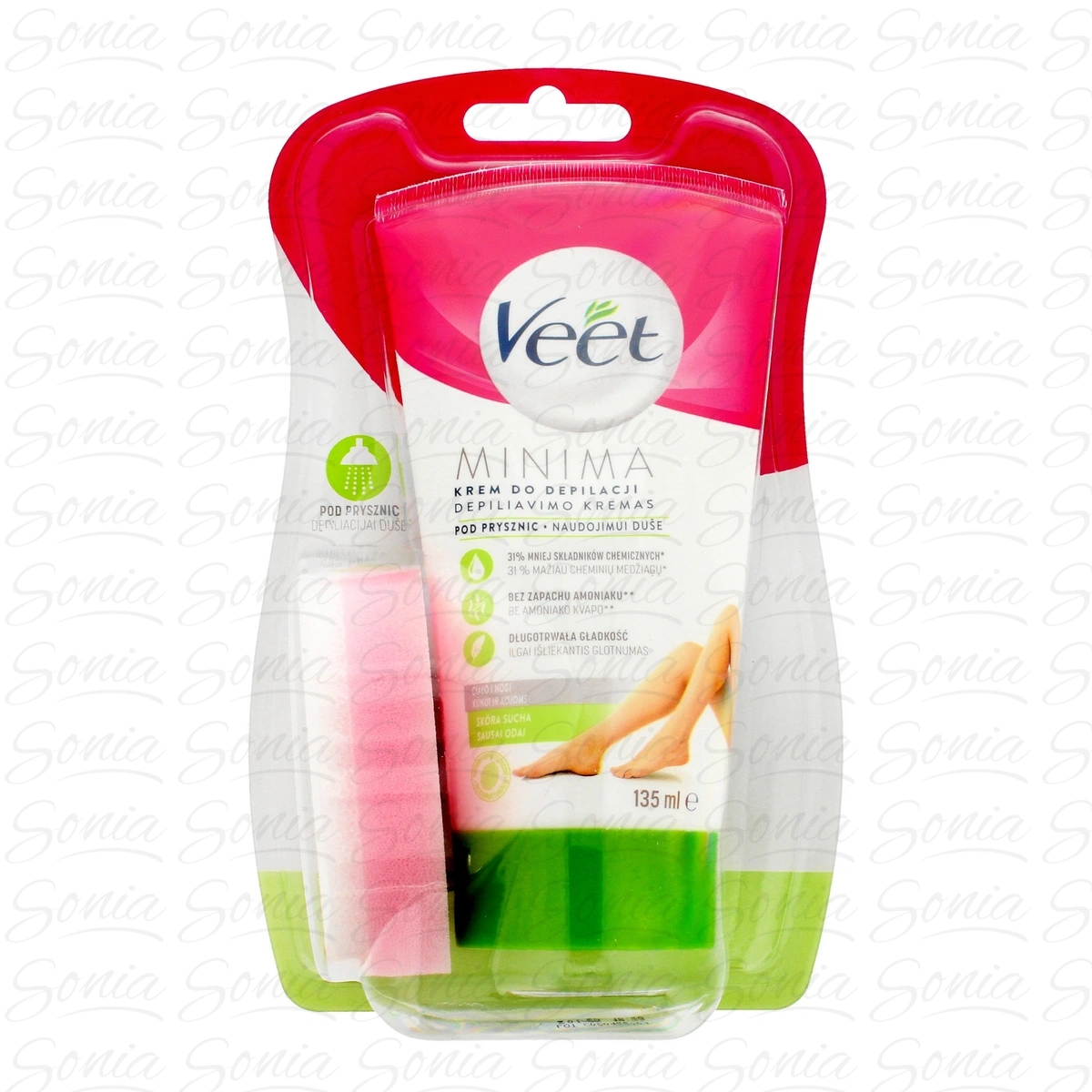 Veet Krem do depilacji skóry pod prysznic Silk & Fresh - skóra sucha 135ml 5900627060720