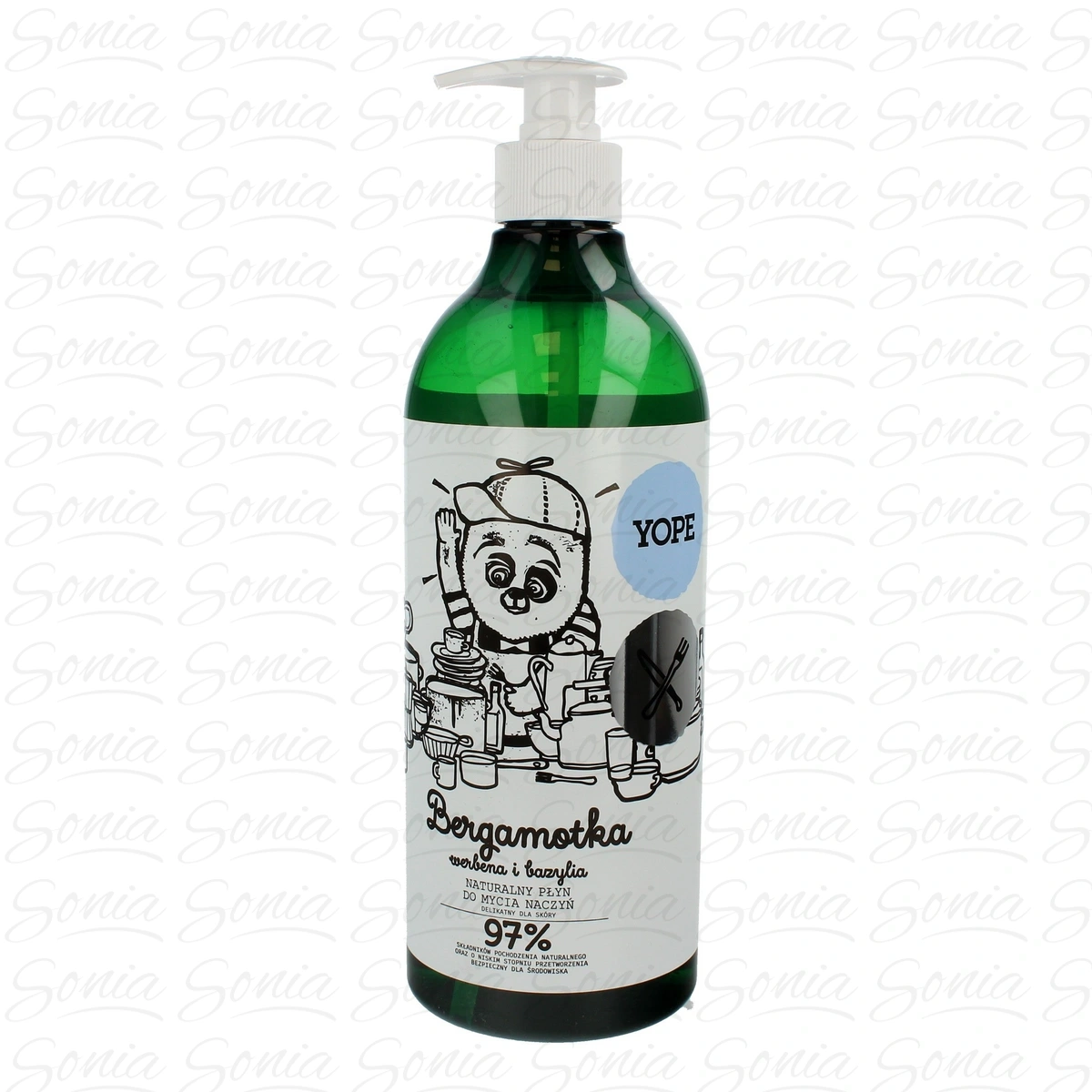 YOPE Płyn do mycia naczyń BERGAMOTKA  750ml 5906874565292