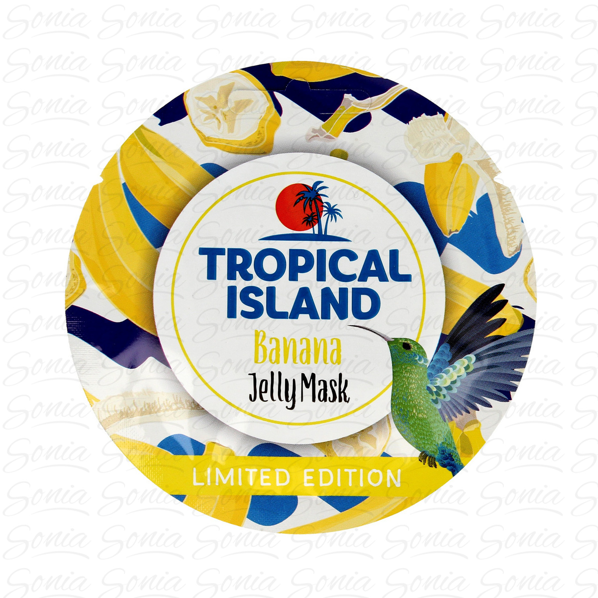 Marion Tropical Island Maseczka żelowa do twarzy Banana  10g 5902853017059